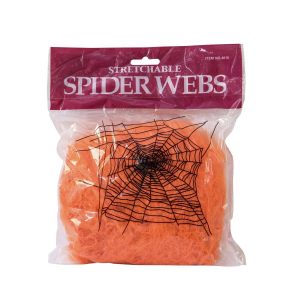 EUROPALMS Halloween Spinnennetz orange 50g