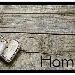 MD-ENTREE Sauberlaufmatte 'Impression' heart on wood