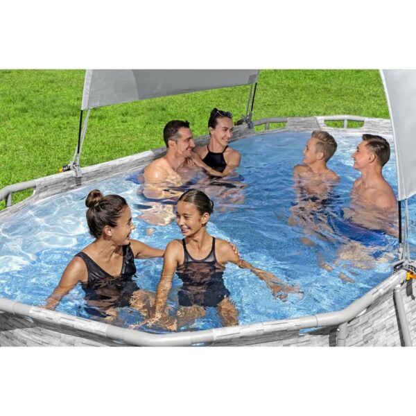 Bestway Sonnendach Für Aufstellpools Weiß – Bild 3