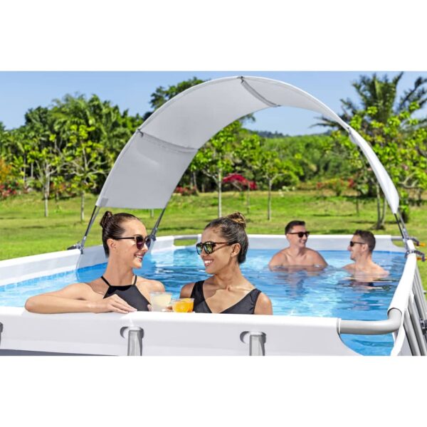 Bestway Sonnendach Für Aufstellpools Weiß – Bild 4