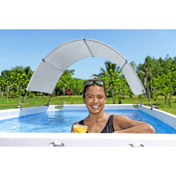 Bestway Sonnendach Für Aufstellpools Weiß – Bild 6