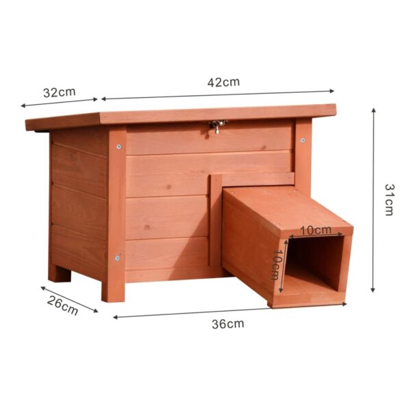 @Pet Igelhaus Holz Braun – Bild 5