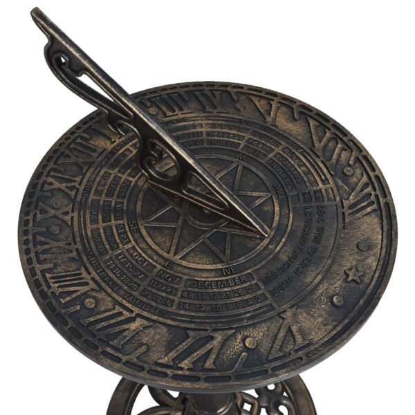 Sonnenuhr Bronze 35,5 X 82 Cm Kunststoff – Bild 2