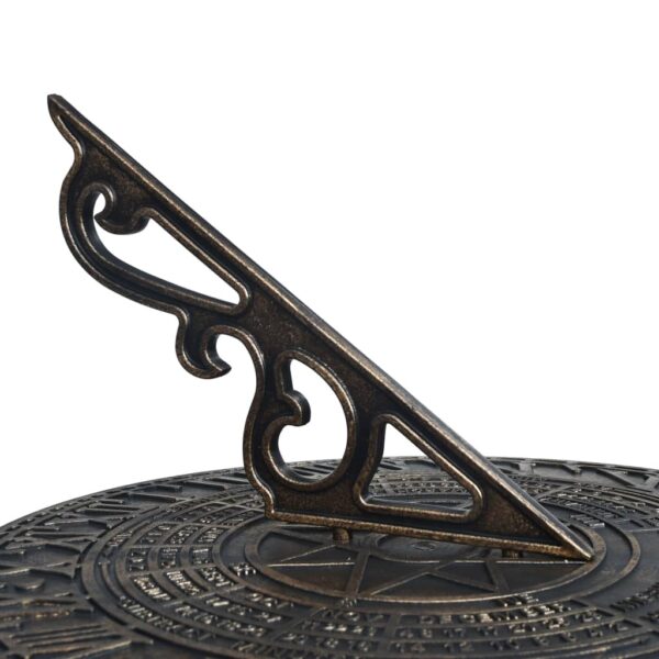 Sonnenuhr Bronze 35,5 X 82 Cm Kunststoff – Bild 4