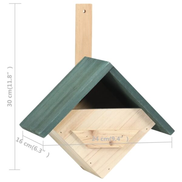 Vogelhäuser 4 Stk. 24X16X30 Cm Tannenholz – Bild 7