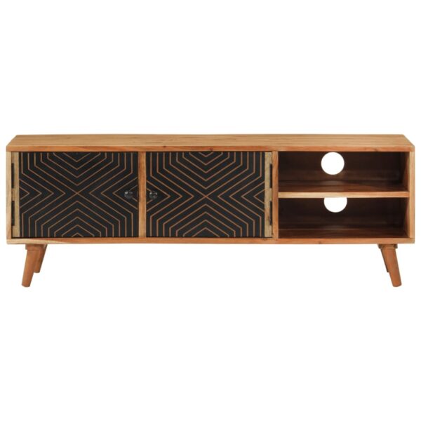 Tv-Schrank 112X30X40 Cm Massivholz Akazie – Bild 4
