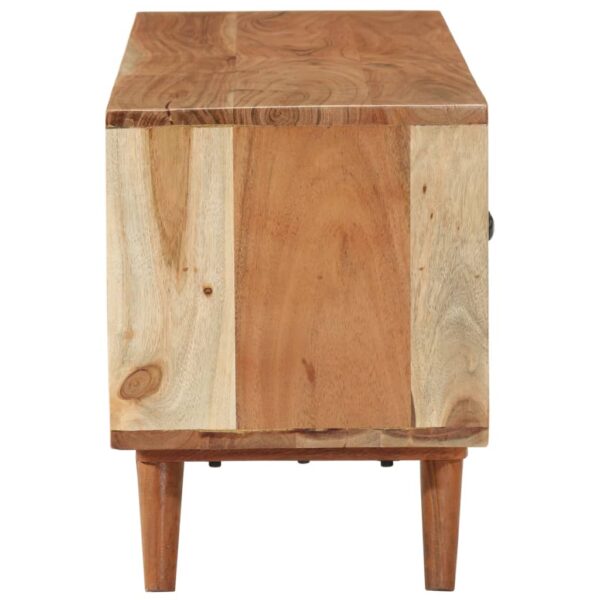 Tv-Schrank 112X30X40 Cm Massivholz Akazie – Bild 5