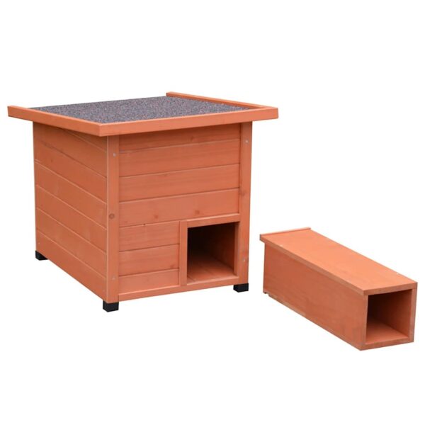 @Pet Igelhaus Xl 53X65X52Cm Holz Braun – Bild 3