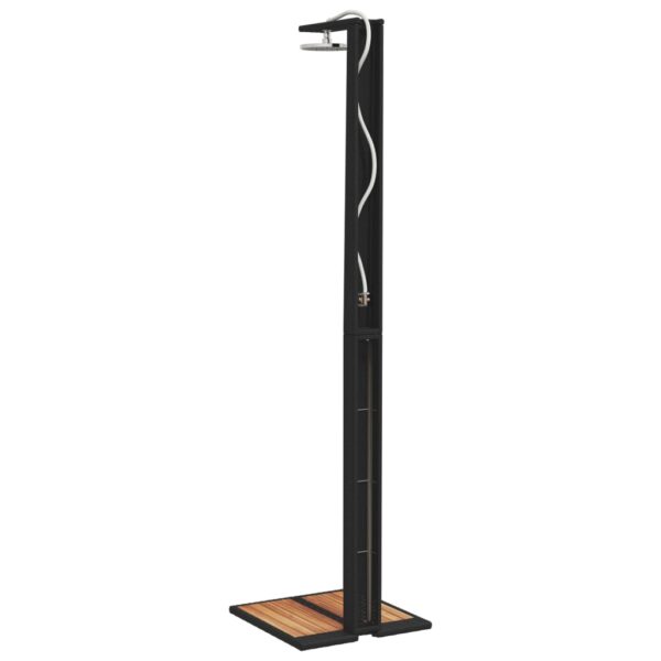 Gartendusche 50X55X224 Cm Poly Rattan Und Akazienholz – Bild 7