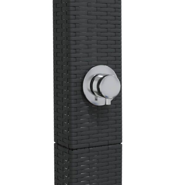 Gartendusche 50X55X224 Cm Poly Rattan Und Akazienholz – Bild 8